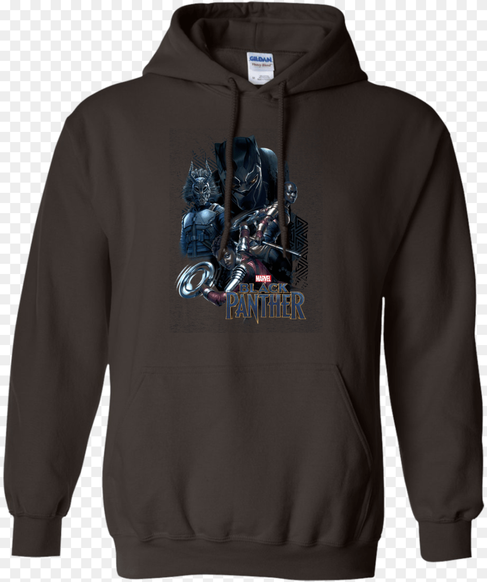 Marvel Black Panther Movie Okoye Nakia Group Long Sleeve, Sweatshirt, Clothing, Hood, Hoodie Png Image