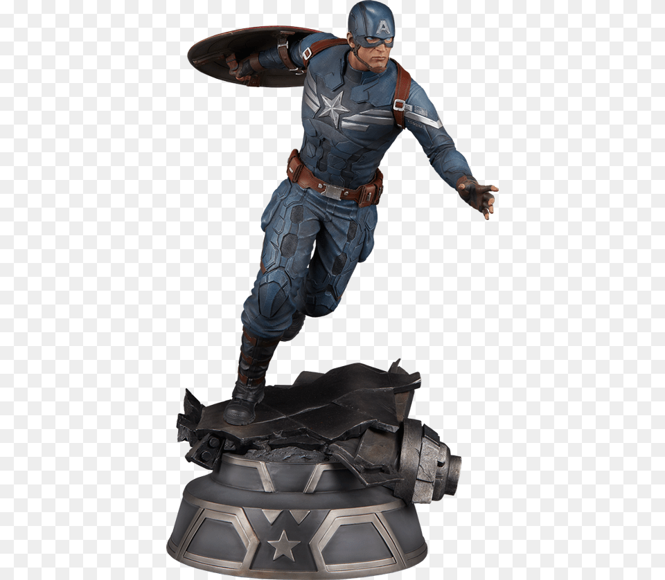 Marvel Captain America Premium Format, Adult, Male, Man, Person Free Transparent Png