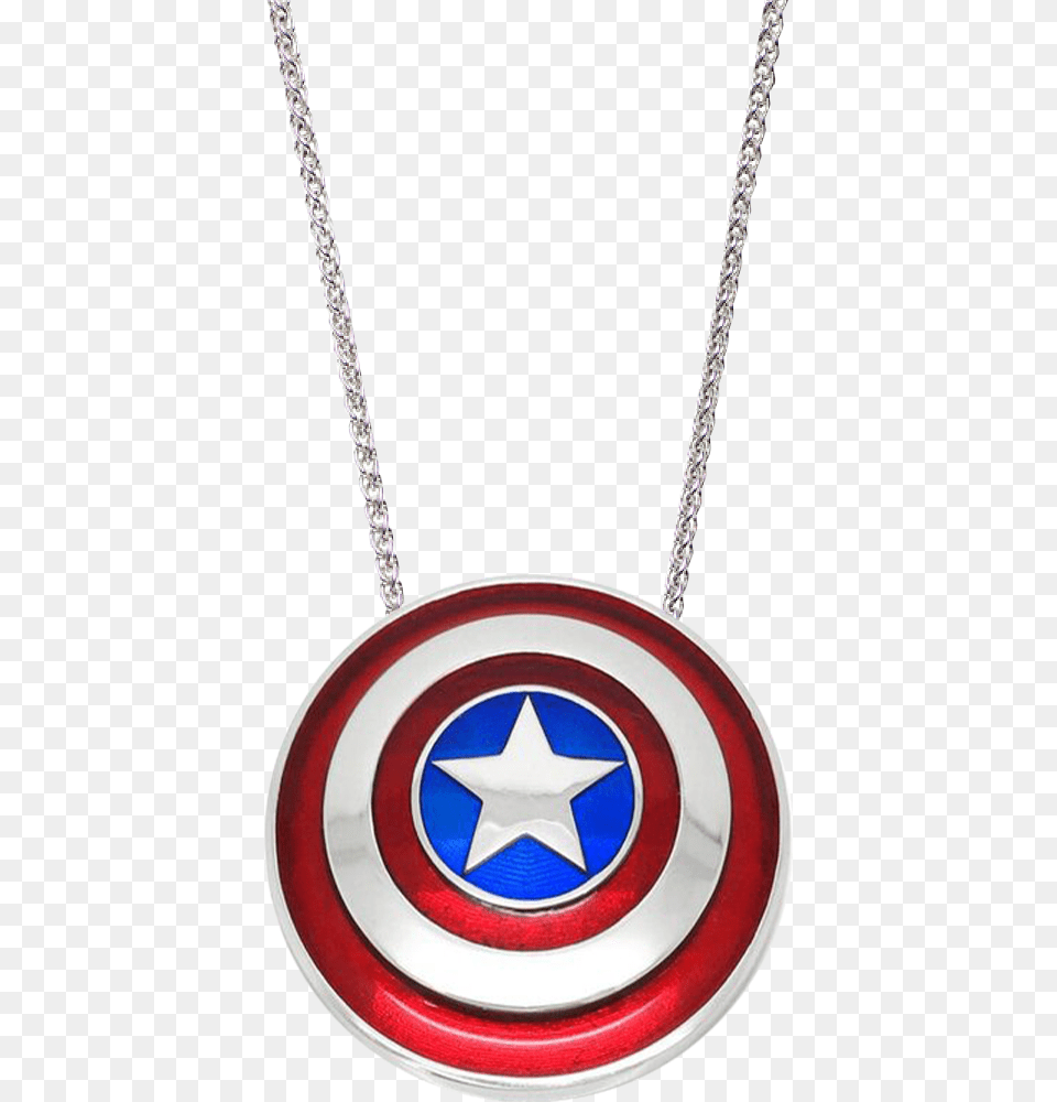 Marvel Captain America Shield Necklace, Accessories, Jewelry, Armor Free Transparent Png