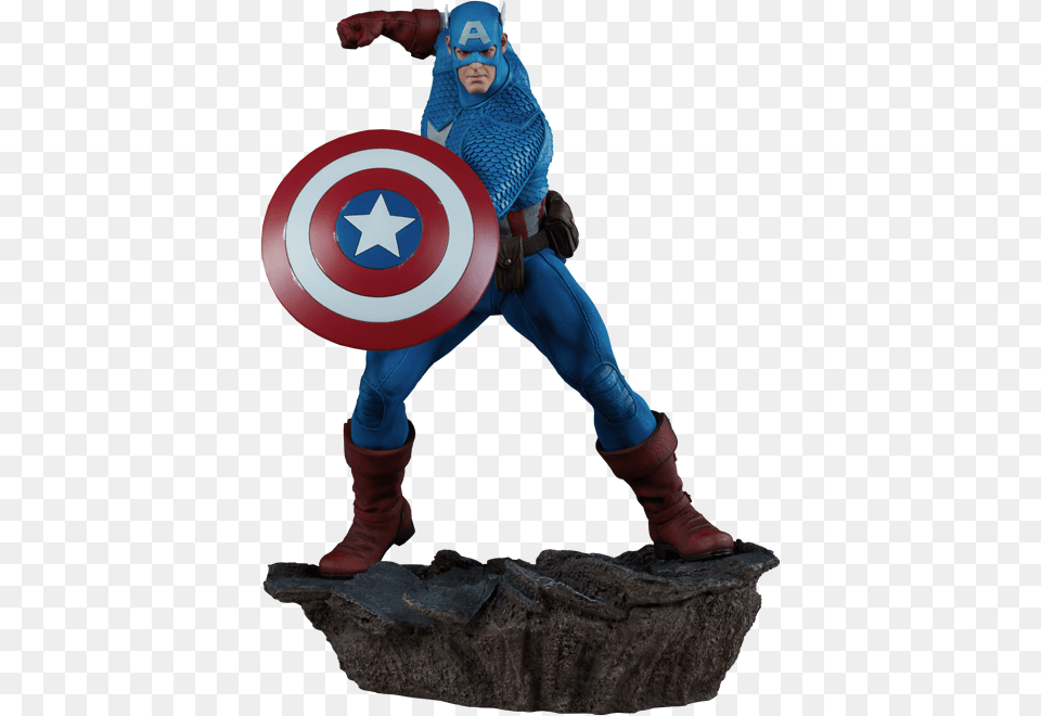 Marvel Captain America Statue, Person, Armor, Adult, Man Png