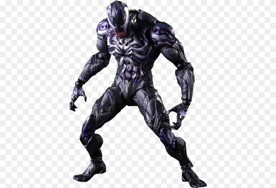 Marvel Collectible Figure Venom Variant Marvel Universe Play Arts Kai Venom Action Figure, Adult, Male, Man, Person Free Png