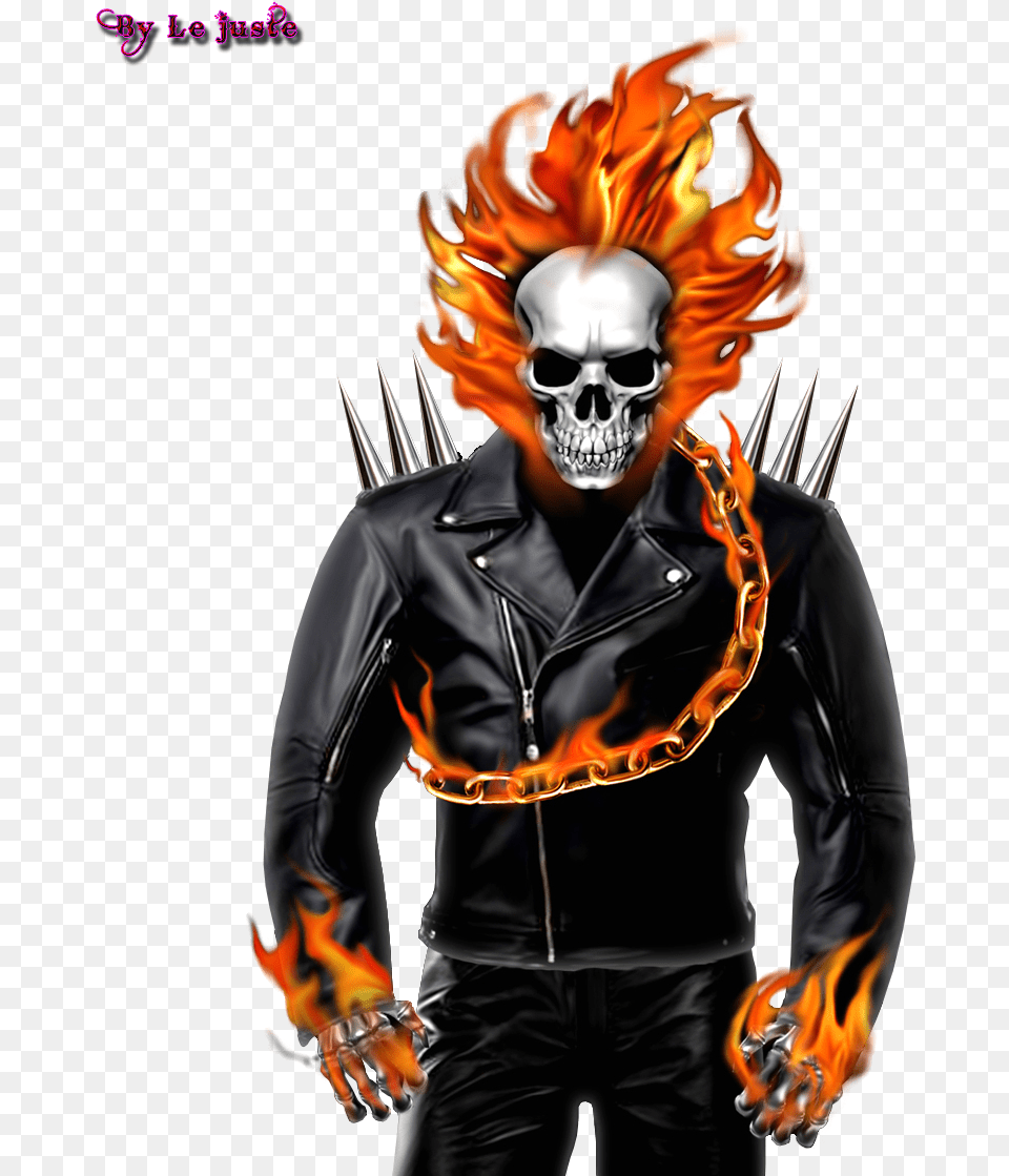 Marvel Comics Ghost Rider Animado Dibujos De Deadpool, Adult, Man, Male, Jacket Free Png Download