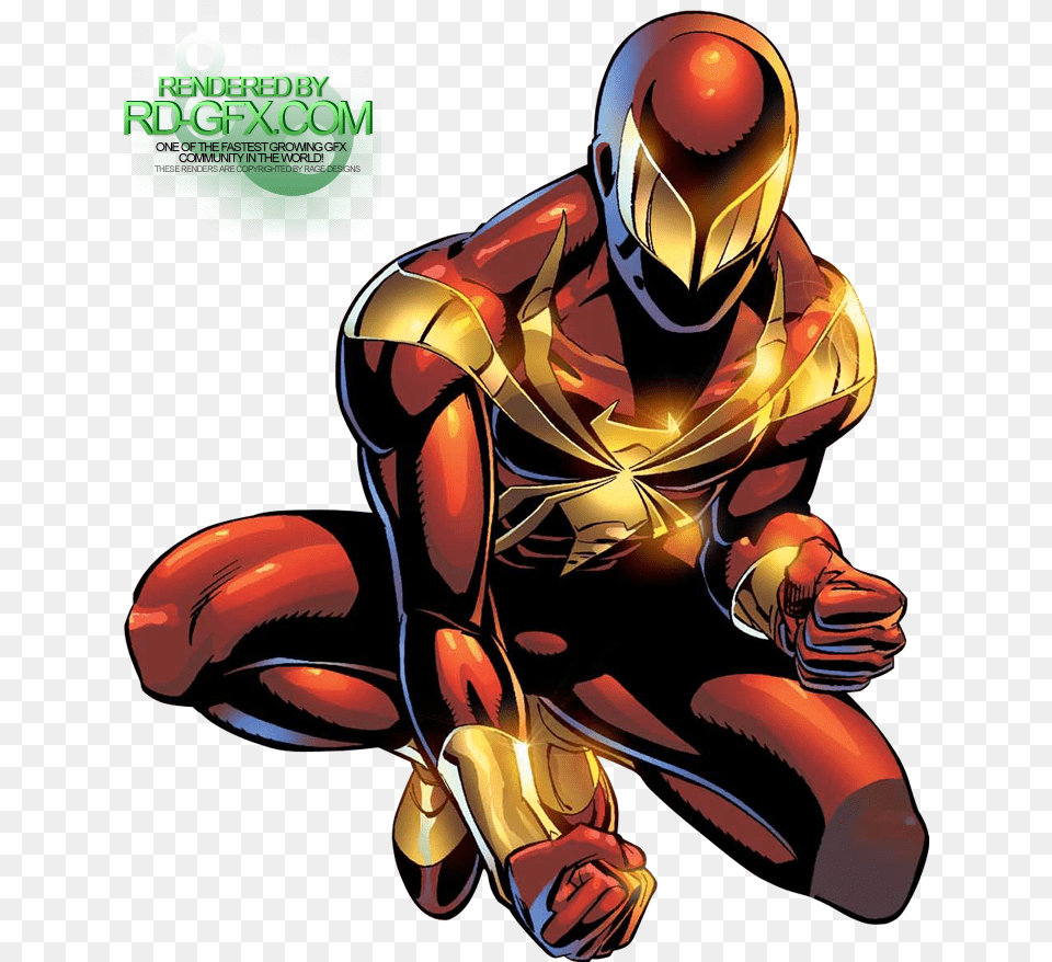 Marvel Comics Iron Spider Amadeus Cho, Publication, Book, Adult, Person Png Image