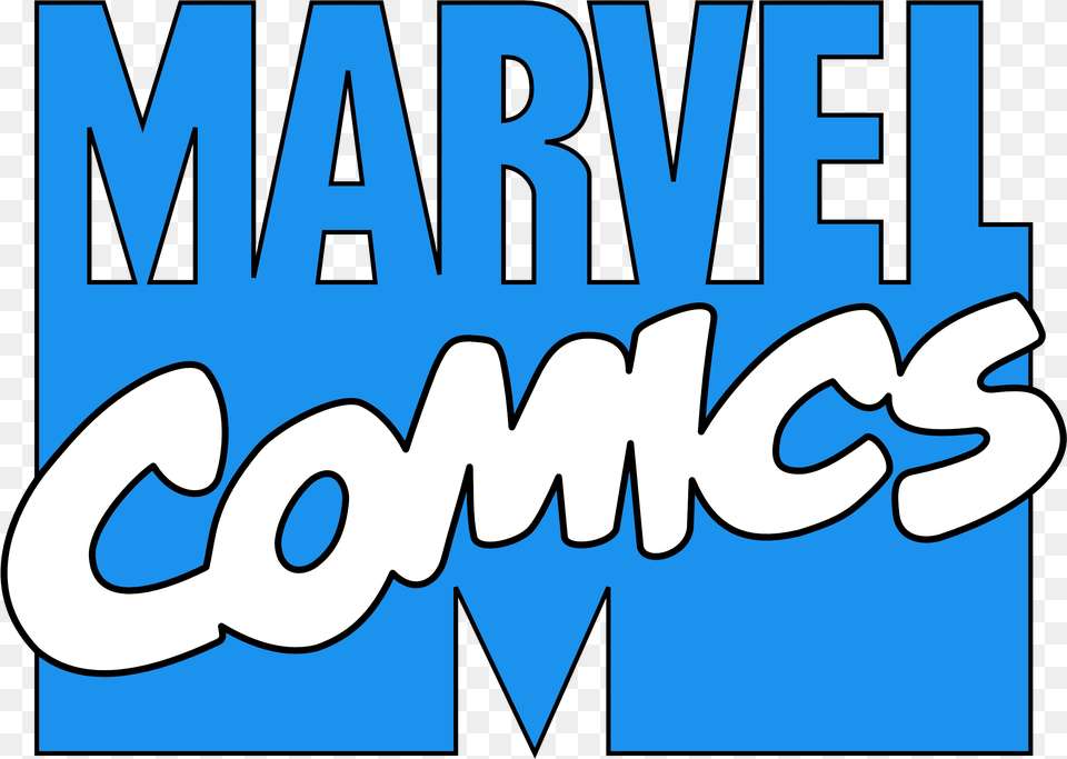 Marvel Comics Logo Bluewhite By White Marvel Comics Logo, Text Free Png Download