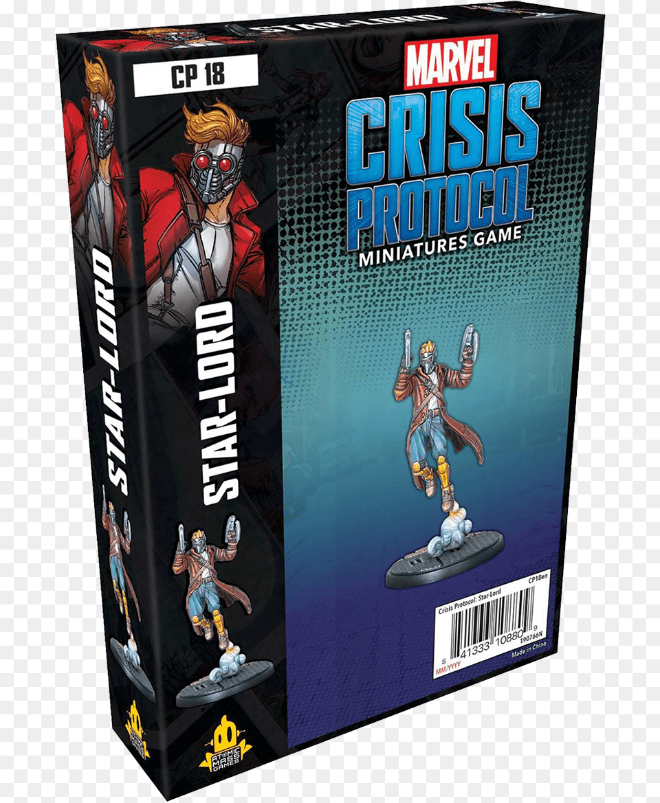 Marvel Crisis Protocol Starlord Character Pack Marvel Crisis Protocol Starlord, Book, Publication, Comics, Person Png Image
