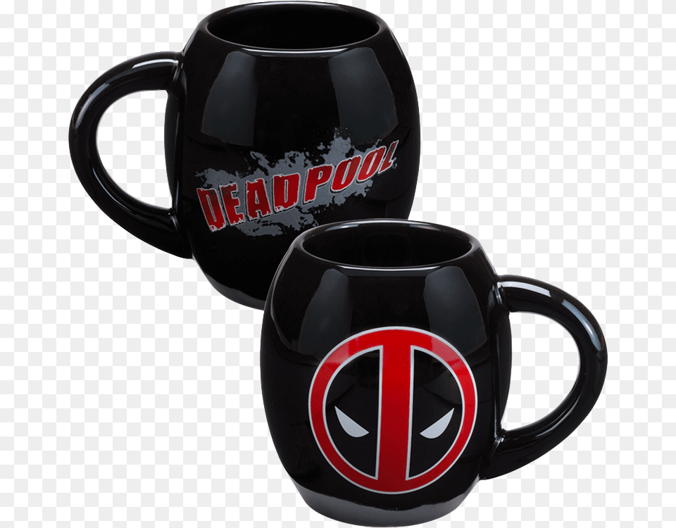 Marvel Deadpool Oval Mug Marvel Deadpool Coffee Mug Oval, Cup, Beverage, Coffee Cup Png Image