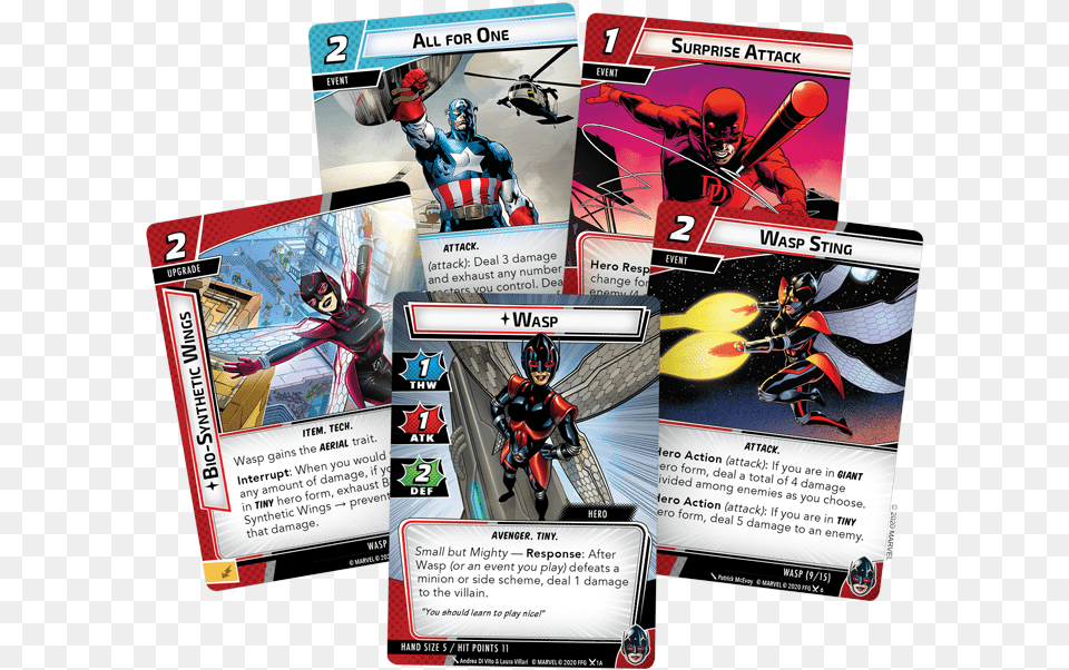 Marvel Dice Tower News Marvel Champions Wasp Hero Pack, Adult, Book, Comics, Female Free Png Download