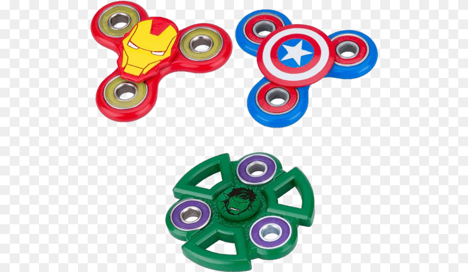 Marvel Fidget Spinner, Toy, Tape, Rattle Free Png Download