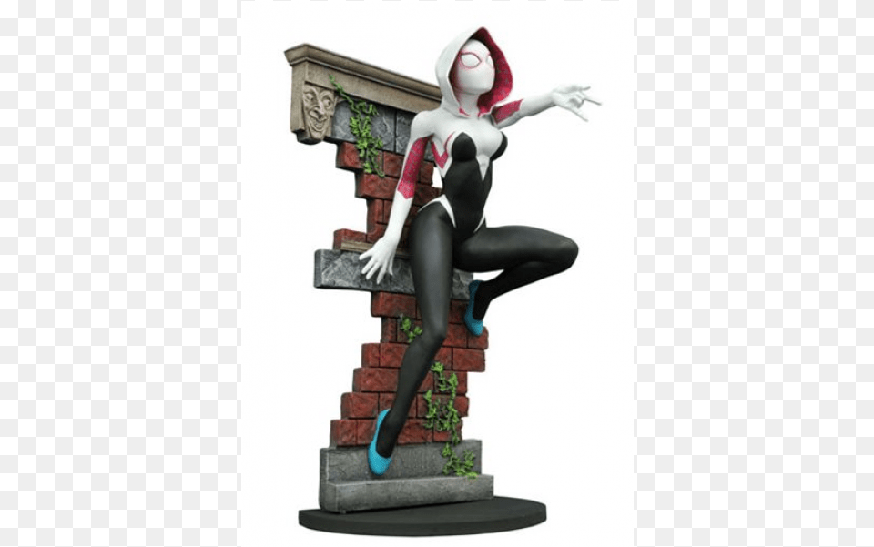 Marvel Gallery Spider Gwen, Figurine, Adult, Clothing, Costume Png Image