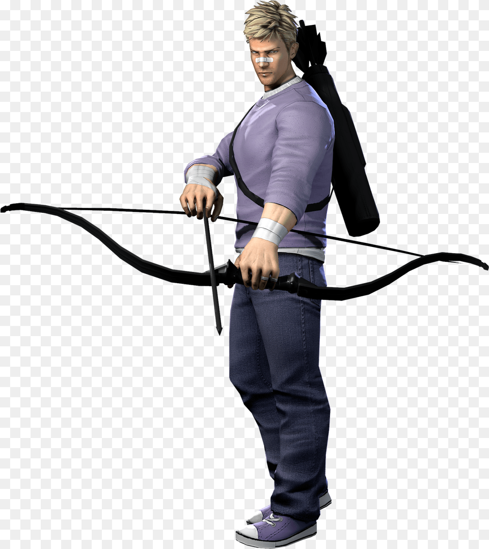 Marvel Heroes 2016 Clint Barton Iron Man Gambit Costume Marvel Transparent Hawkeye, Adult, Male, Person, Clothing Png Image
