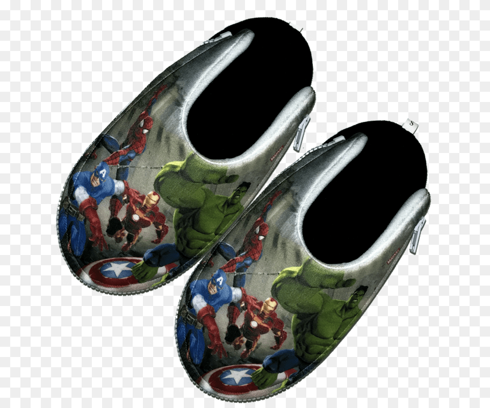 Marvel Heroes And Villains Mix N Match Zlipperz Set Slip On Shoe, Clothing, Footwear, Sneaker, Person Png Image