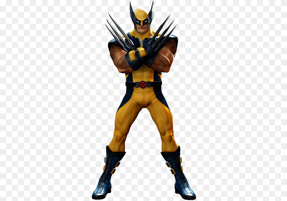 Marvel Heroes Complete Costume Wolverine, Clothing, Person, Adult, Male Free Transparent Png