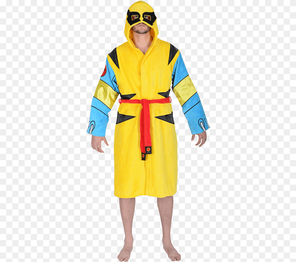 Marvel Hooded Wolverine Robe Hooded Sci Fi Characters, Clothing, Coat, Fashion, Adult Free Png
