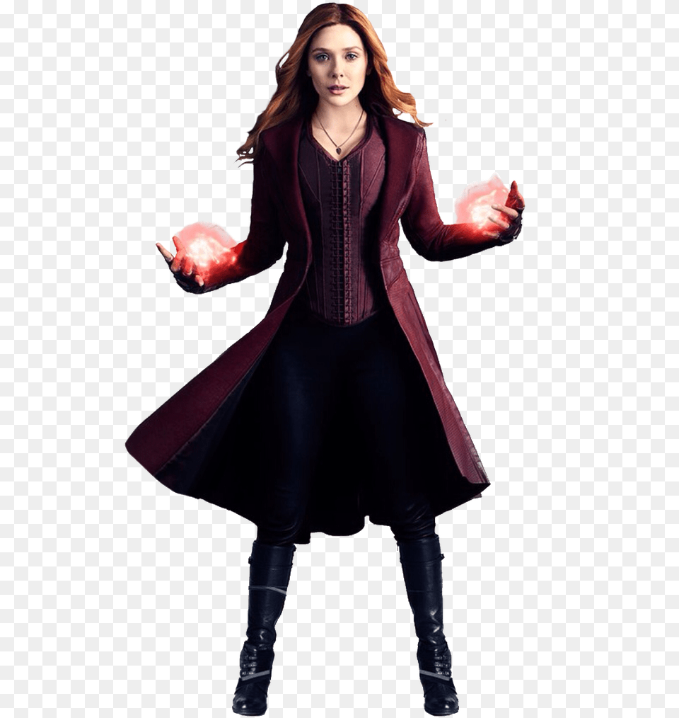Marvel Infinity War Scarlet Witch, Sleeve, Clothing, Coat, Long Sleeve Png Image