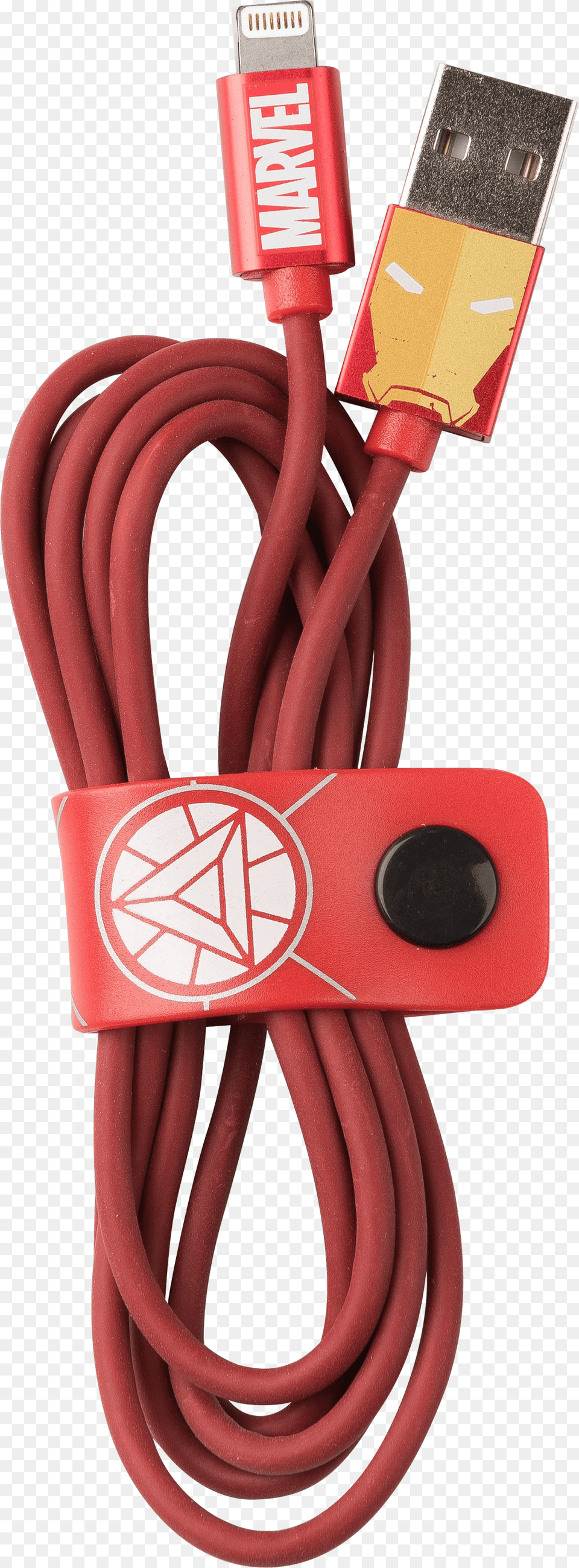 Marvel Iron Man Lightning Cable 120cm Wire Png