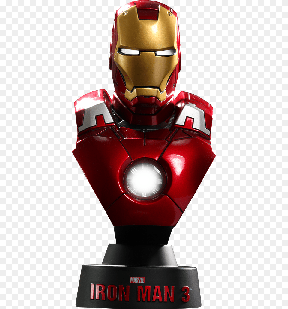 Marvel Iron Man Mark V Iron Man Chest Piece Hot Toys Iron Man Bust Mark, Robot, Toy Free Transparent Png