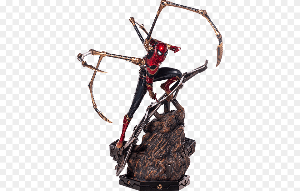 Marvel Iron Spider Man Statue, Archery, Bow, Sport, Weapon Free Png Download