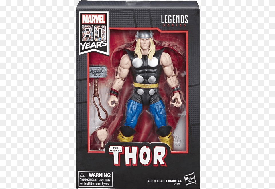 Marvel Legends 80 Aniversary Thor, Adult, Advertisement, Person, Man Png