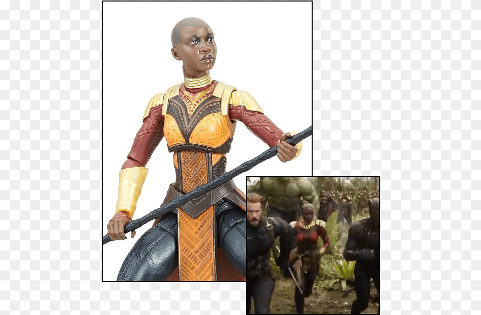 Marvel Legends Black Panther Okoye Adult, Person, Woman, Female Free Png Download