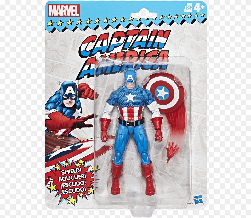 Marvel Legends Captain America Figure, Publication, Book, Comics, Person Free Png