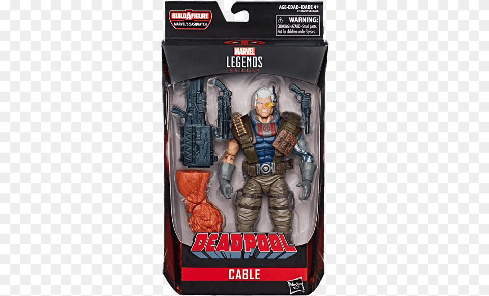 Marvel Legends Deadpool Cable, Figurine, Clothing, Glove, Adult Png