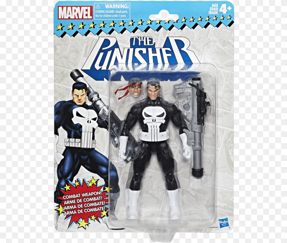 Marvel Legends Punisher Vintage, Adult, Person, Man, Male Png Image