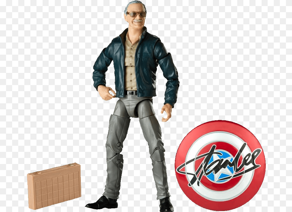 Marvel Legends Stan Lee Figure, Jacket, Clothing, Coat, Person Free Png Download
