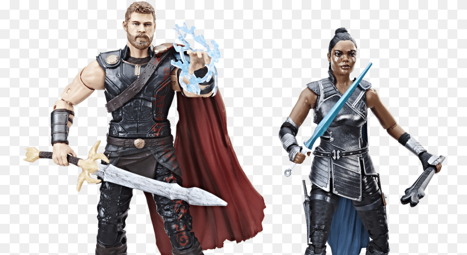 Marvel Legends Thor Ragnarok Valkyrie, Weapon, Sword, Person, Man Free Png Download