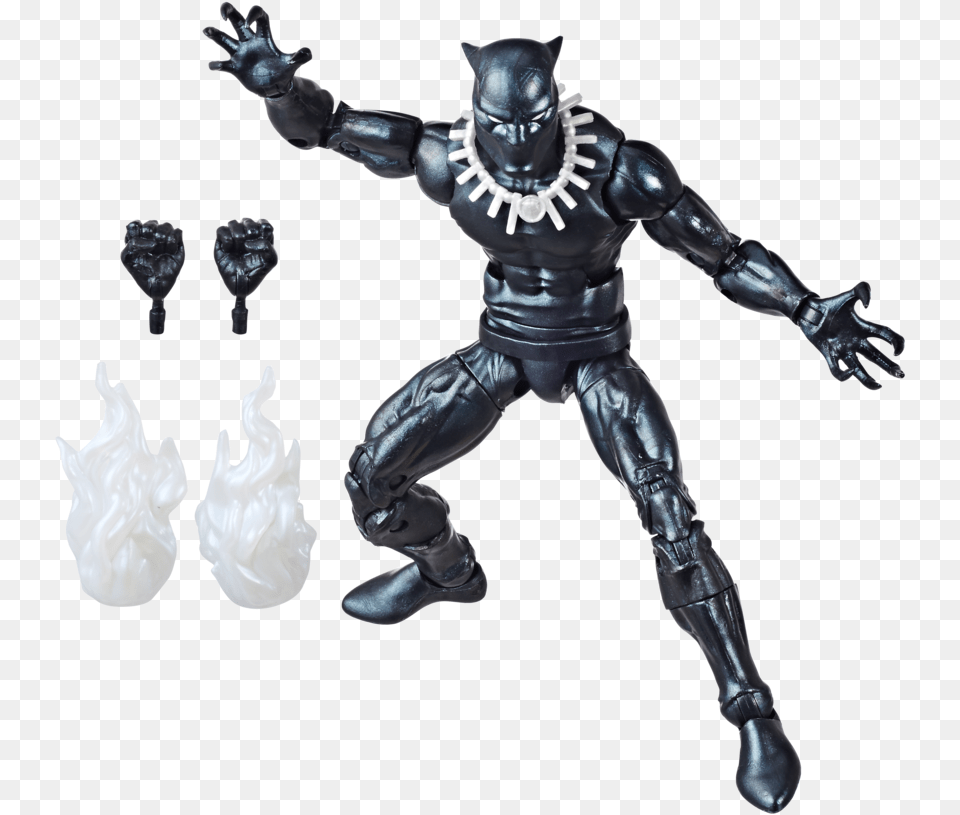Marvel Legends Vintage Black Panther, Adult, Figurine, Male, Man Free Png