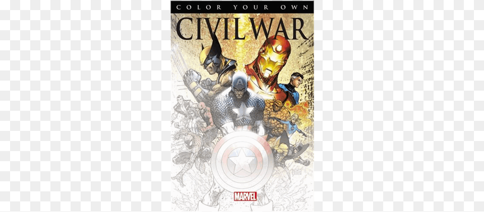Marvel Main Characters, Publication, Book, Comics, Person Png Image