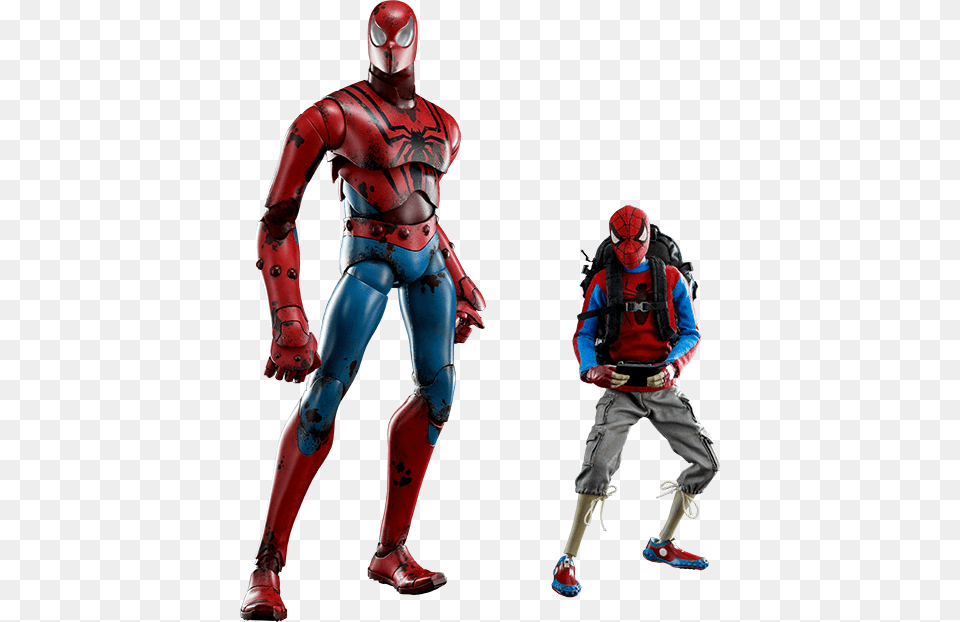 Marvel Peter Parker And Spider Man Sixth Scale Figure Set, Adult, Female, Person, Woman Png