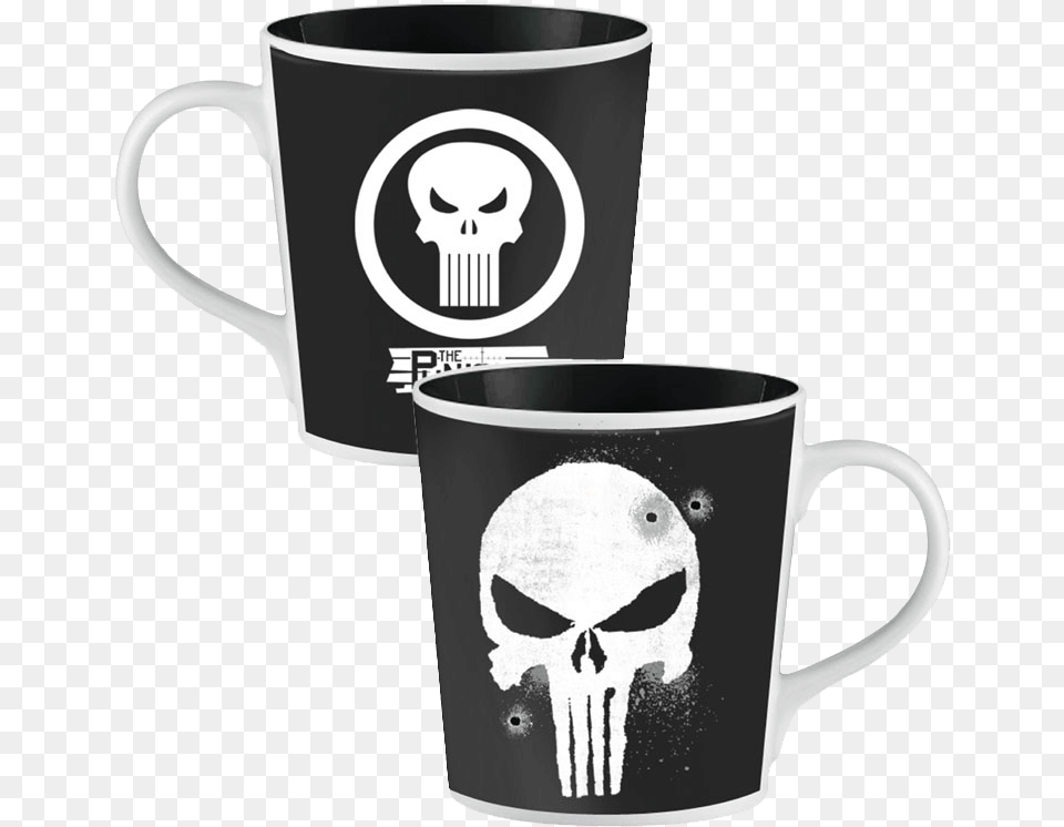 Marvel Punisher Ceramic Mug Punisher T Shirt, Cup, Beverage, Coffee, Coffee Cup Png Image