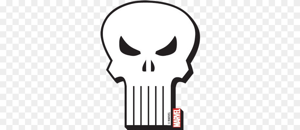 Marvel Punisher Logo Magnet Mezco Special Ops Punisher, Light, Cutlery, Stencil Free Transparent Png