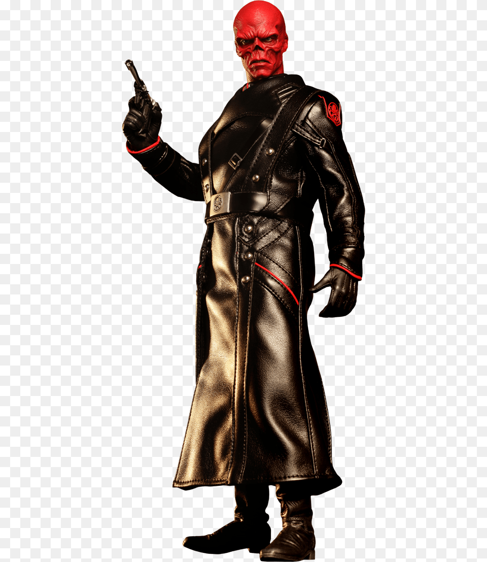 Marvel Red Skull Sixth Scale Figure, Clothing, Coat, Glove, Adult Png Image