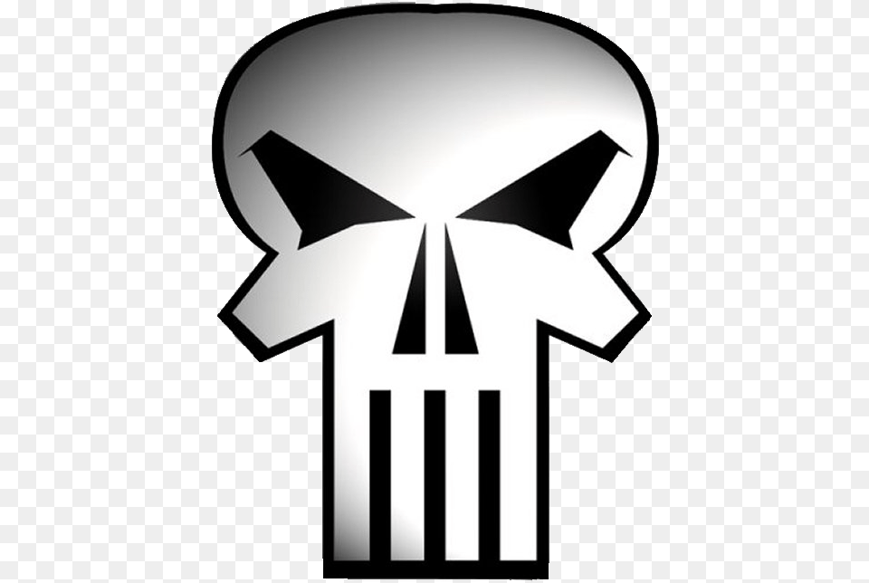 Marvel Reinvents The Punisher Punisher Skull, Stencil, Logo, Symbol, Cross Free Png Download
