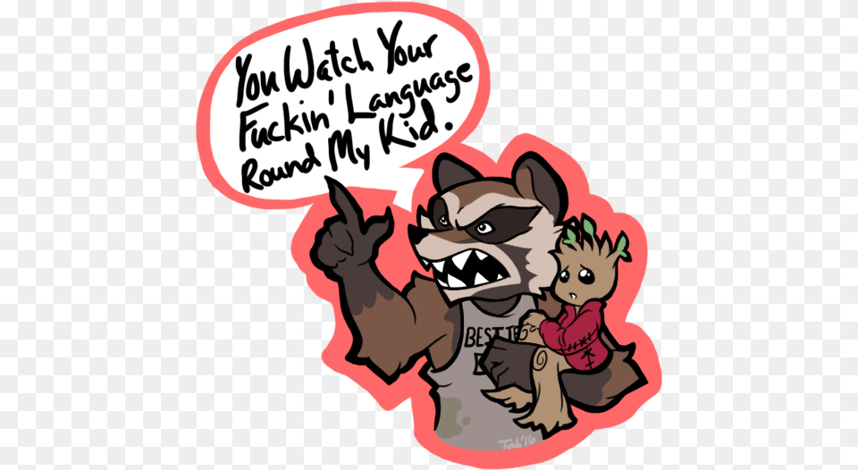 Marvel Rocket Raccoon And Groot Image, Book, Comics, Publication, Baby Png