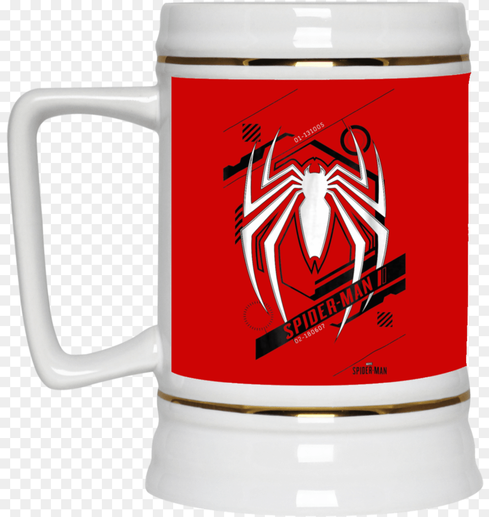 Marvel S Spider Man Game Tech Icon Graphic Beer Stein Mug, Cup Free Png