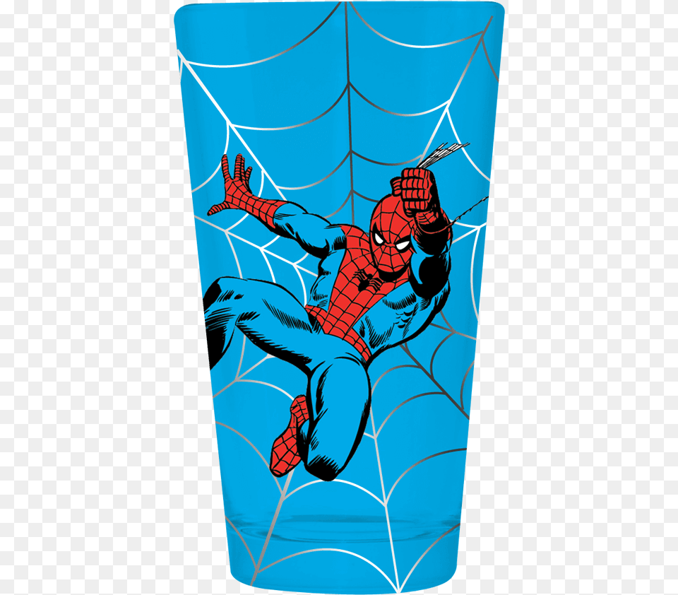 Marvel Spider Man Blue Pint Glass Spider Man, Adult, Male, Person, Animal Png