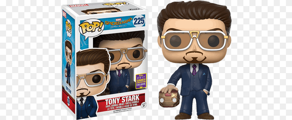 Marvel Spider Man Homecoming Tony Stark With Funko Pop Tony Stark Spiderman Homecoming, Accessories, Baby, Person, Formal Wear Free Transparent Png