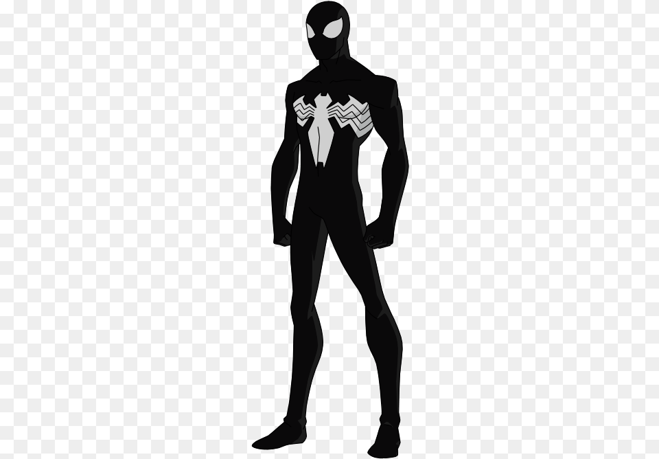 Marvel Spiderman Black Suit, Male, Adult, Clothing, Long Sleeve Free Png Download