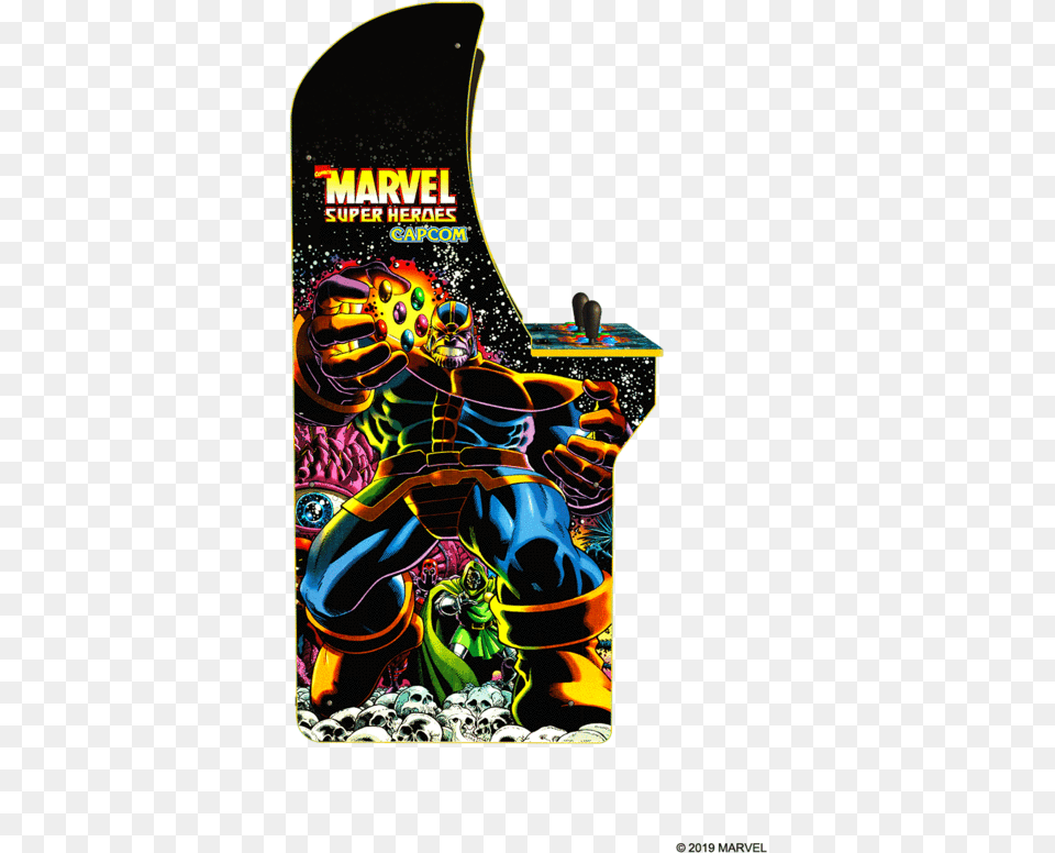 Marvel Super Heroes Arcade Cabinet Marvel Superheroes Arcade, Adult, Female, Person, Woman Free Png
