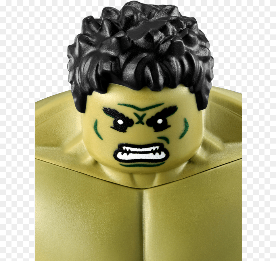 Marvel Super Heroes Lego Marvel Lego Hulk, Face, Head, Person, Figurine Free Png Download