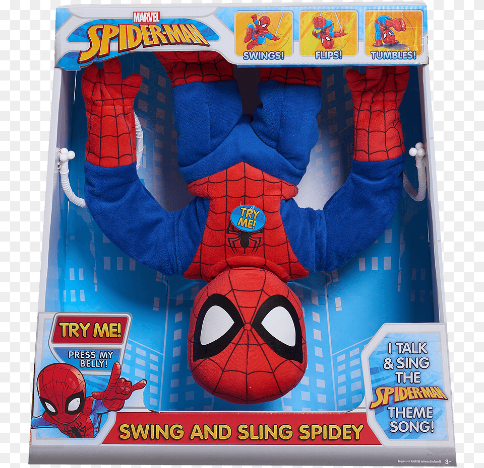 Marvel Swing Amp Sling Spider Man Swing And Sling Spiderman, Baby, Person Free Png