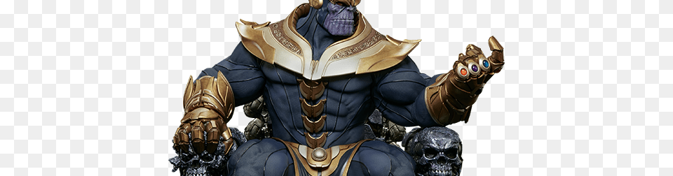 Marvel Thanos On Throne Maquette, Person Png