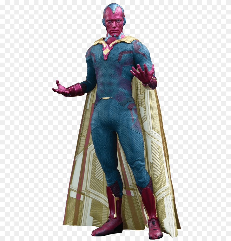 Marvel Vision Photo Avengers 2 Vision 16 Scale Figure, Adult, Person, Female, Costume Png Image