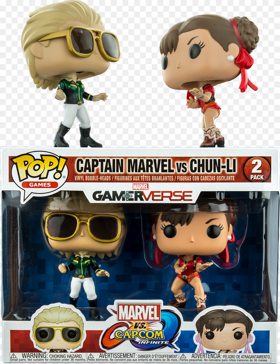 Marvel Vs Capcom Infinite Captain Marvel Vs Chun Captain Marvel Vs Chun Li Pop, Accessories, Sunglasses, Baby, Doll Free Png