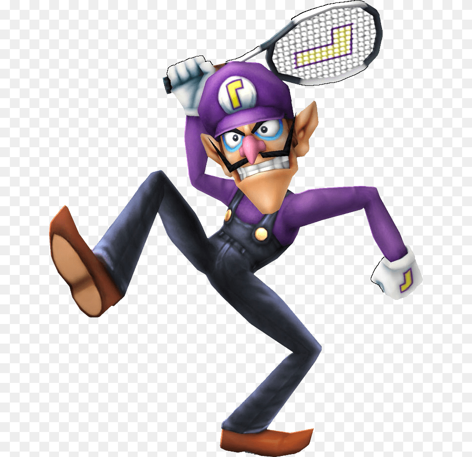 Marvel Vs Capcom Waluigi, Racket, Person, Face, Head Png Image