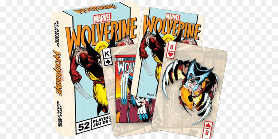 Marvel Wolverine Playing Cards Comic Book, Comics, Publication, Adult, Female Free Png Download