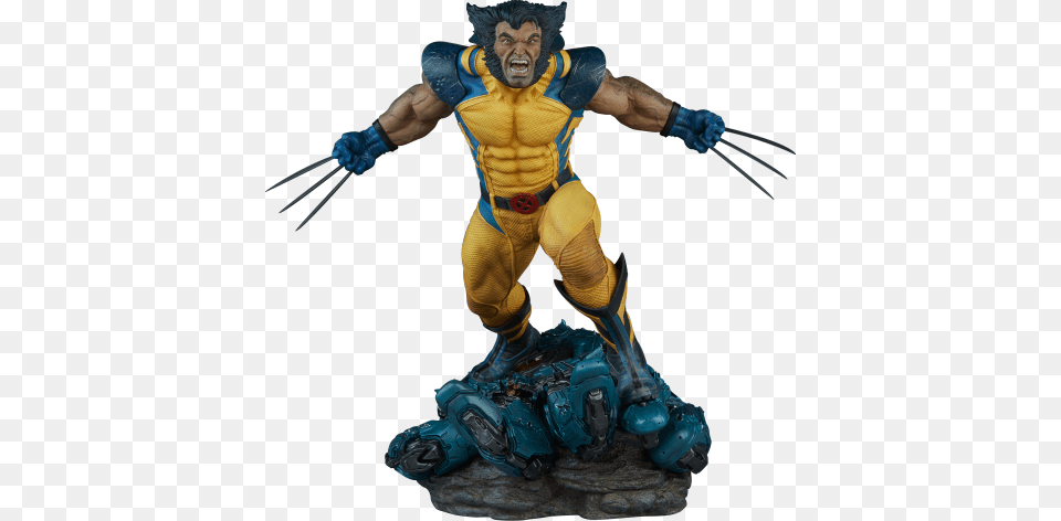 Marvel Wolverine Premium Format, Adult, Male, Man, Person Free Transparent Png