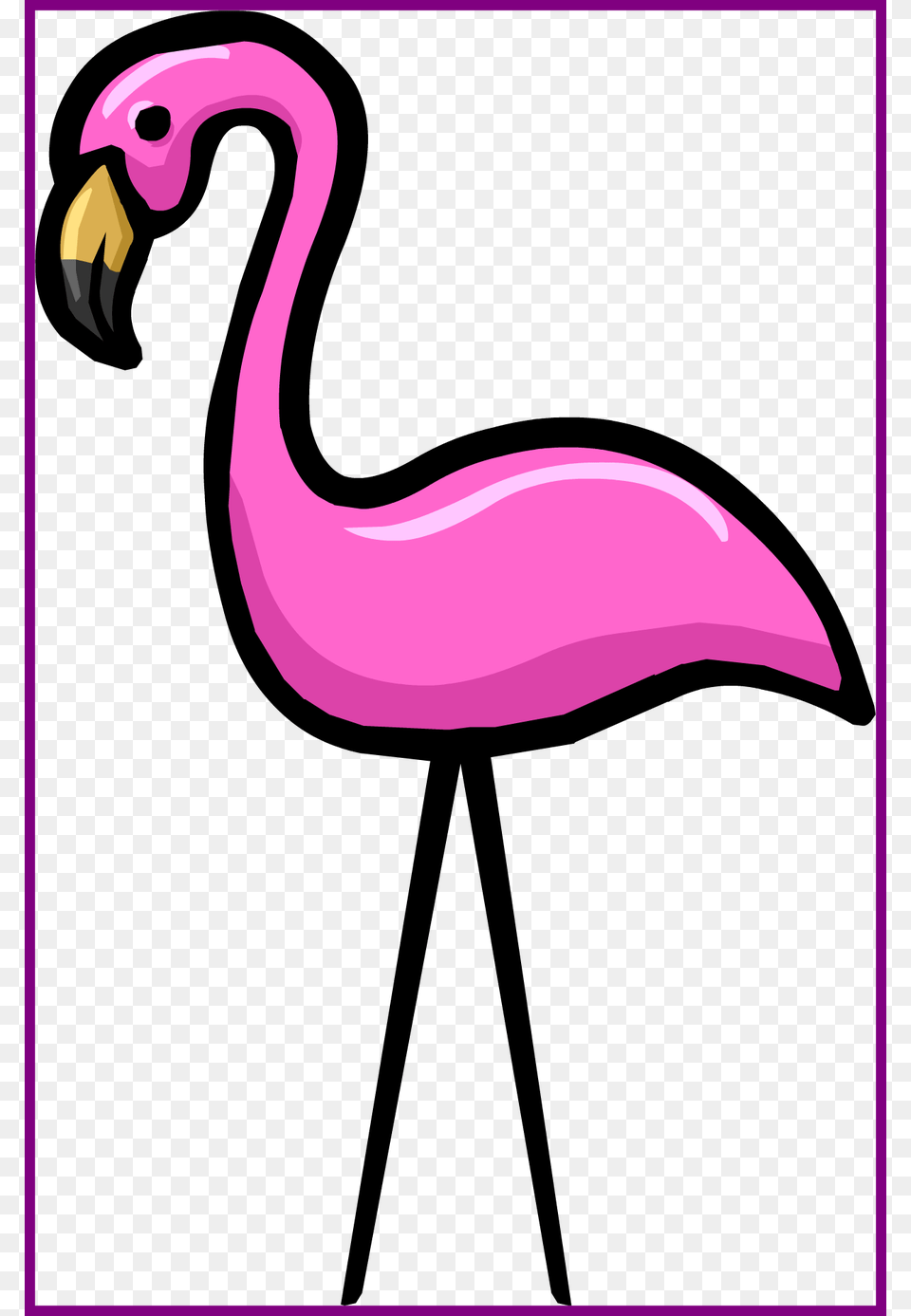 Marvelous Latest Lmfao Pink Flamingos Of Penguin Cartoon Flamingo Transparent, Animal, Bird, Beak Free Png Download